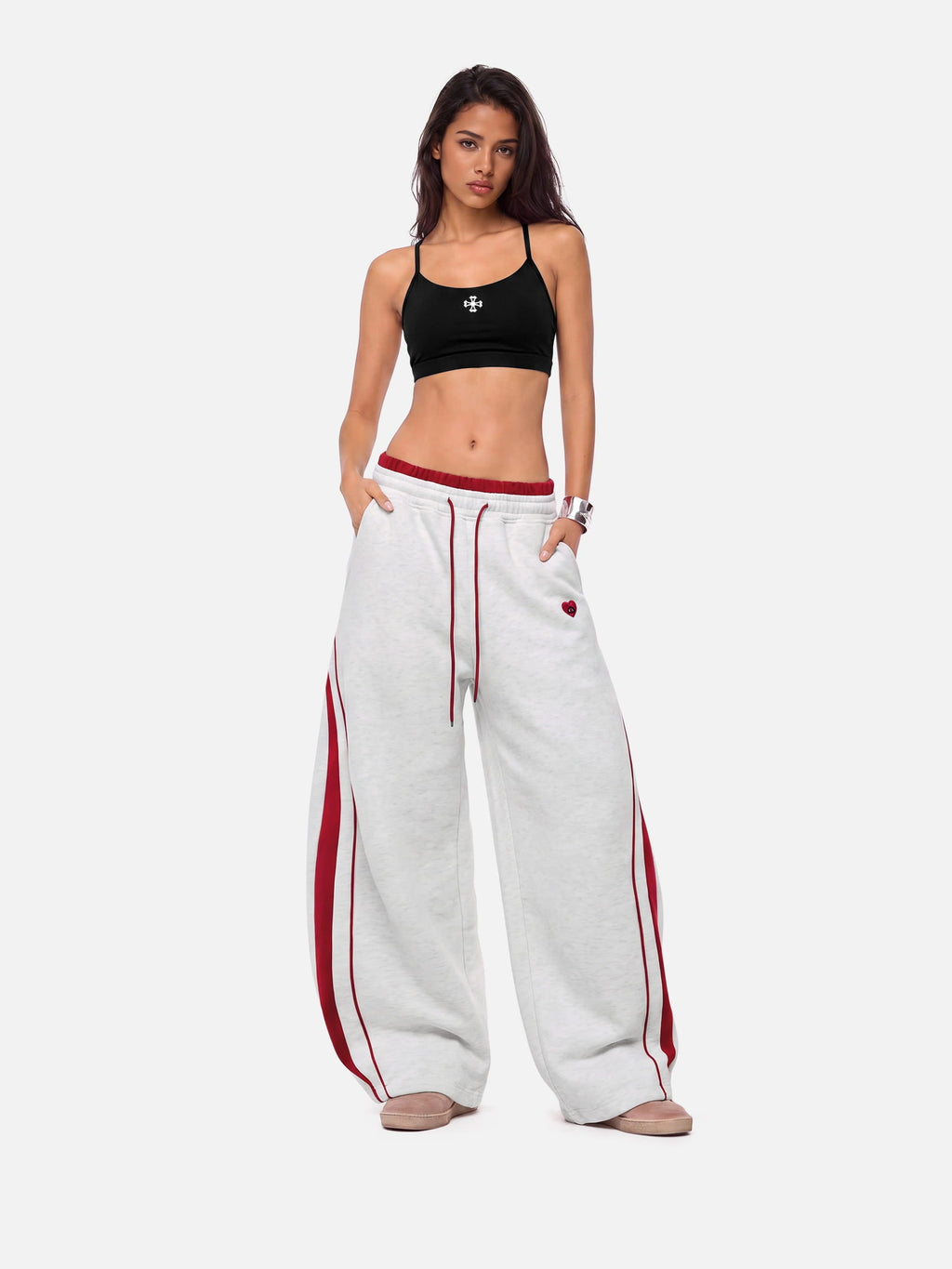 Aelfric Eden Striped Baggy Barrel Sweatpants