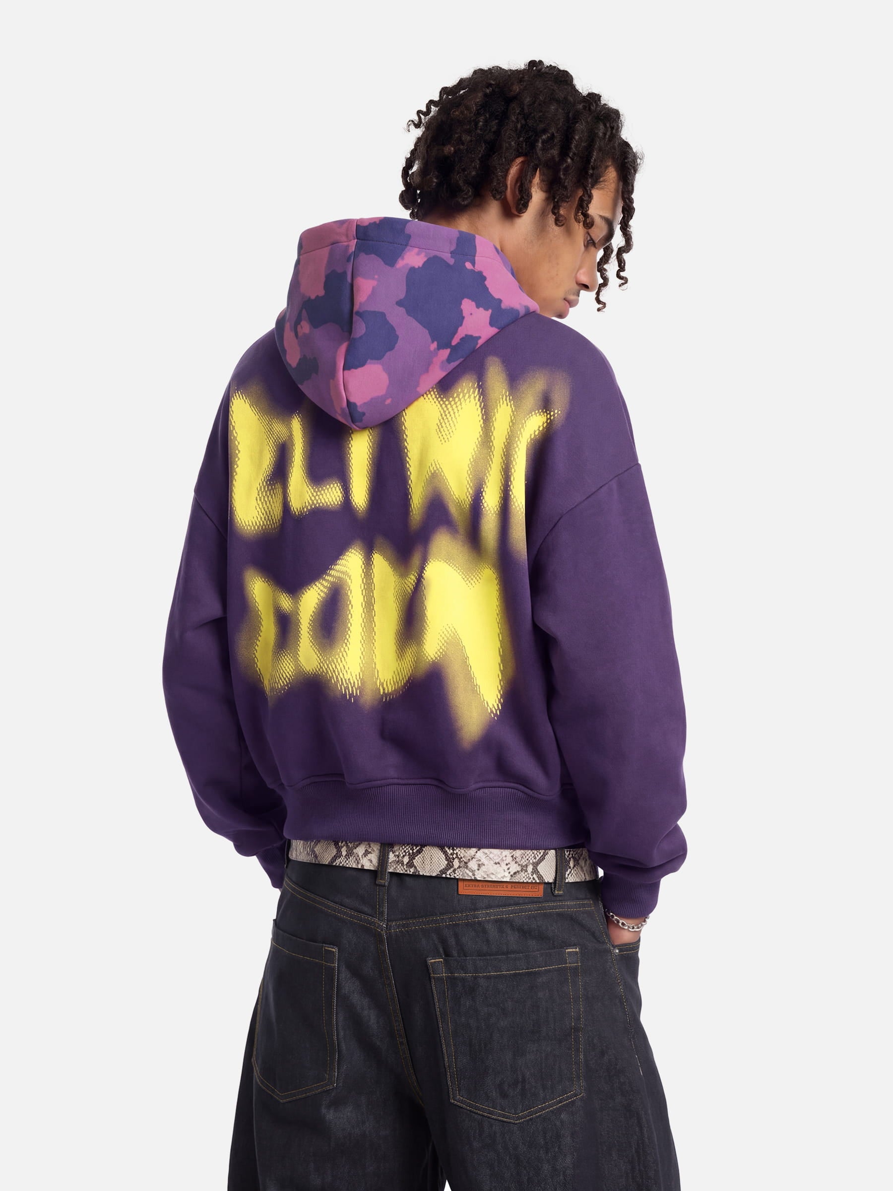 Aelfric Eden Boxy CAMO Hood Zip Up Hoodie