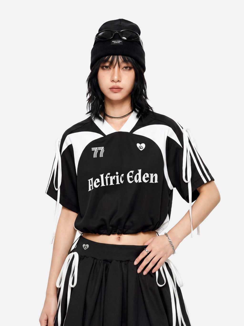 Aelfric Eden 77 Sporty Drawstring Cropped Tee