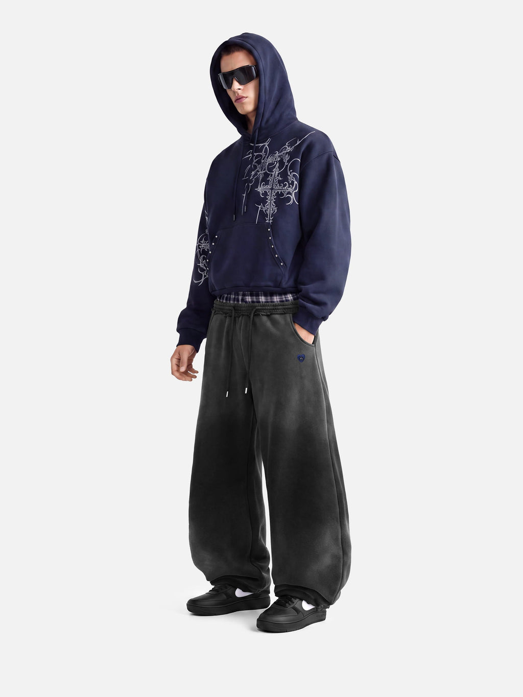Aelfric Eden Boxy Cross Graphic Pullover Hoodie