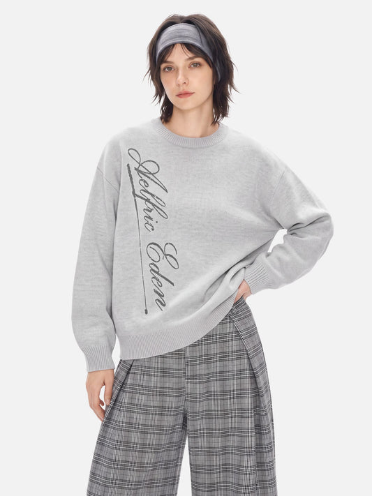 Aelfric Eden Script Graphic Sweater