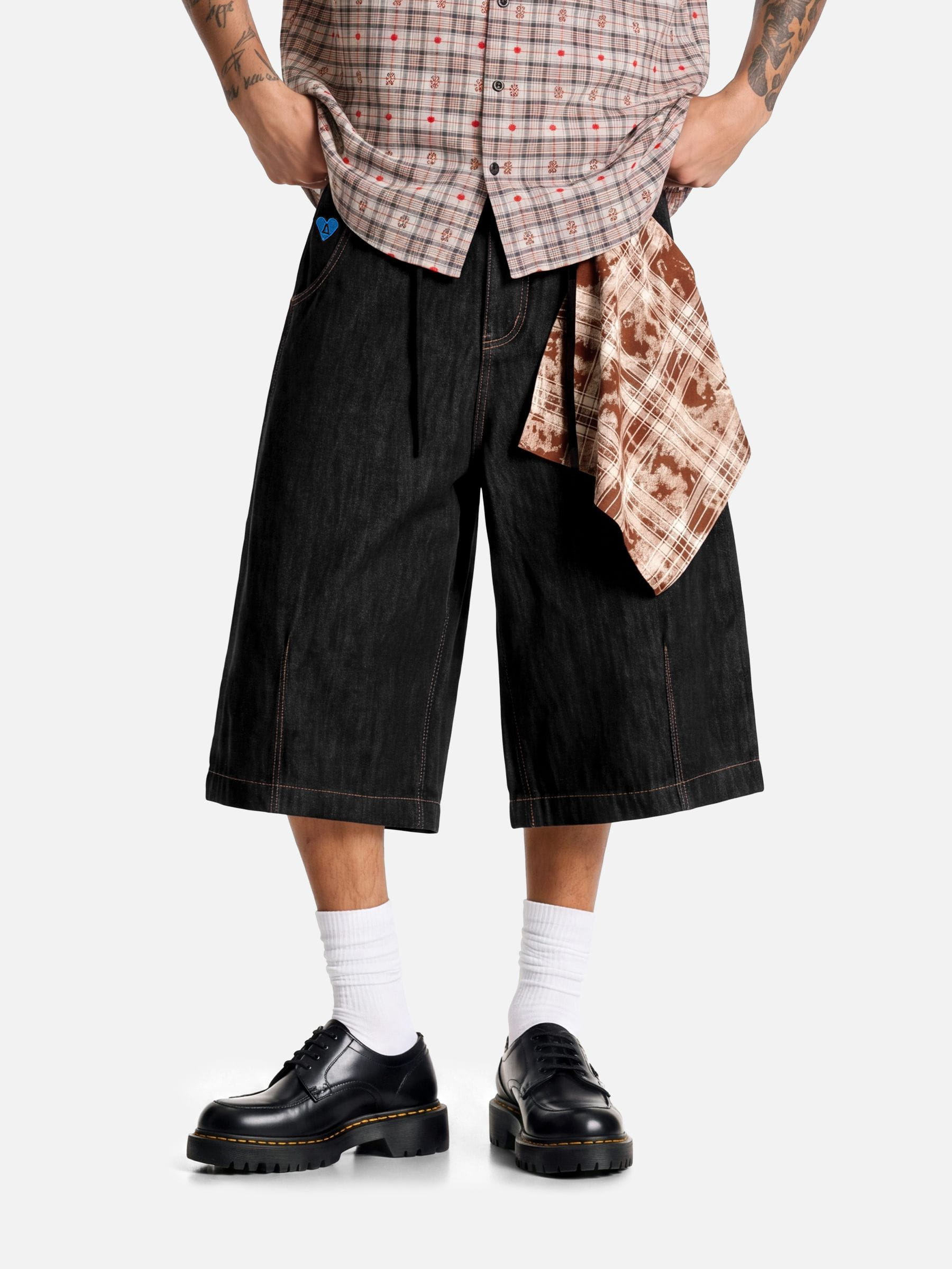 Aelfric Eden Detachable Kerchief Baggy Longline Jorts
