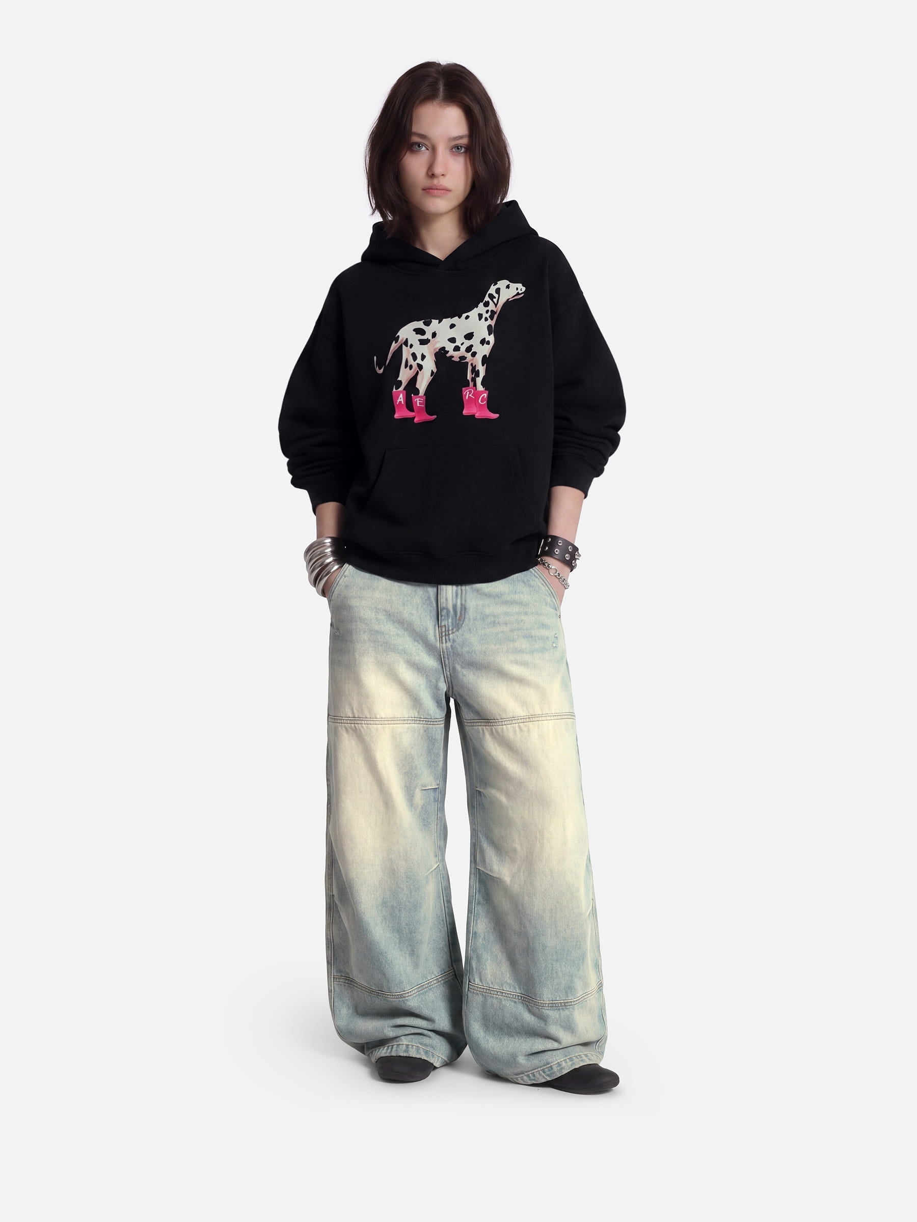 Aelfric Eden Dalmatian Pattern Pullover Hoodie