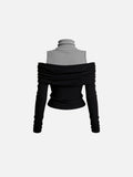 Aelfric Eden Layered Off-The-Shoulder Long Sleeve Tee