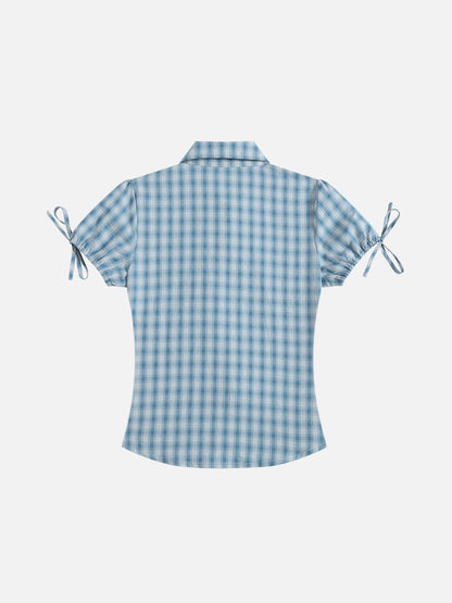 Aelfric Eden Plaid Cat Short Sleeve Shirt