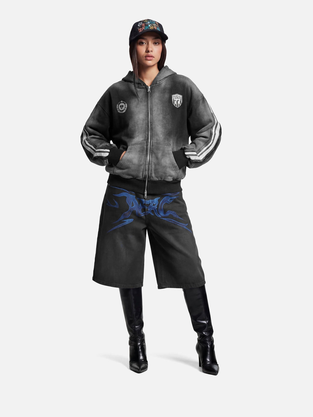 Aelfric Eden Flame Graphic Jorts