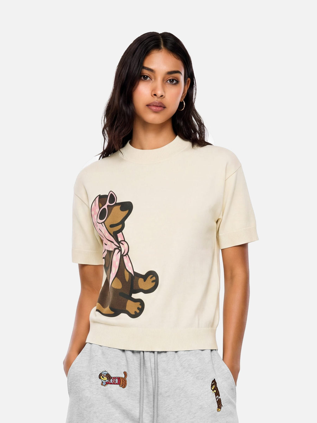 Aelfric Eden Boxy Dachshund Knit Tee