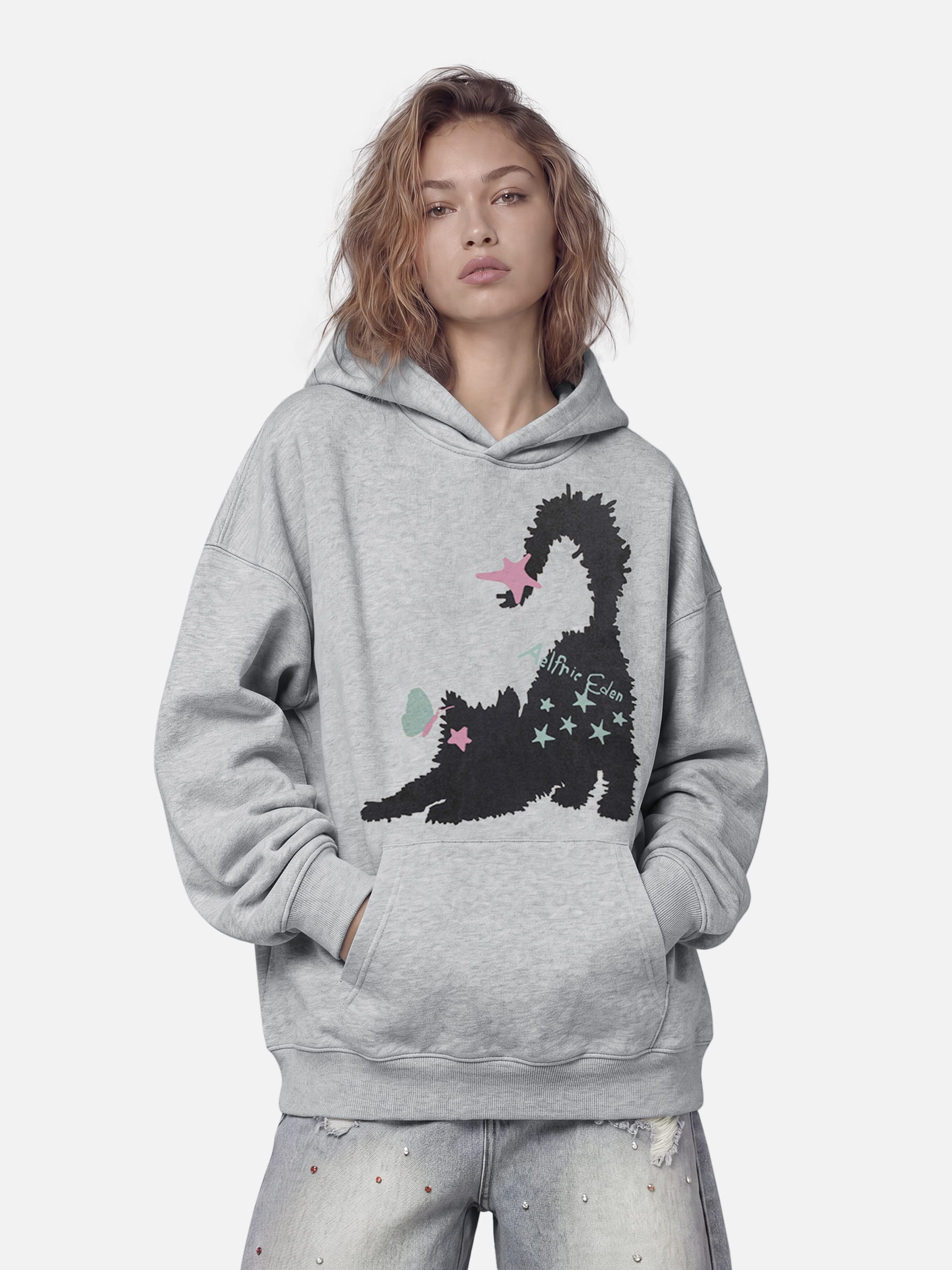 Aelfric Eden Cat Oversized Hoodie