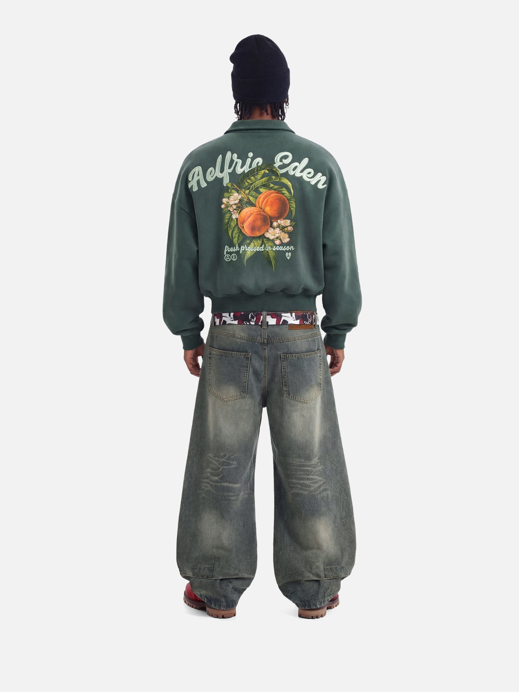 Aelfric Eden Boxy Peach Graphic Jacket