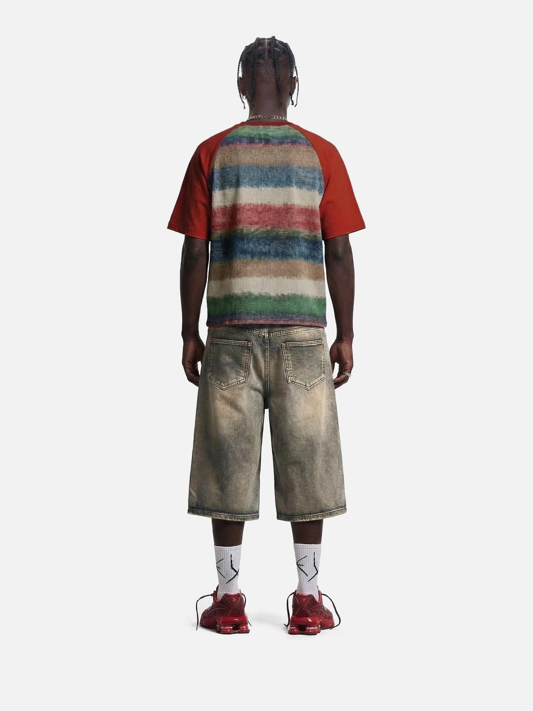 Aelfric Eden Color Block Stripe Raglan Tee