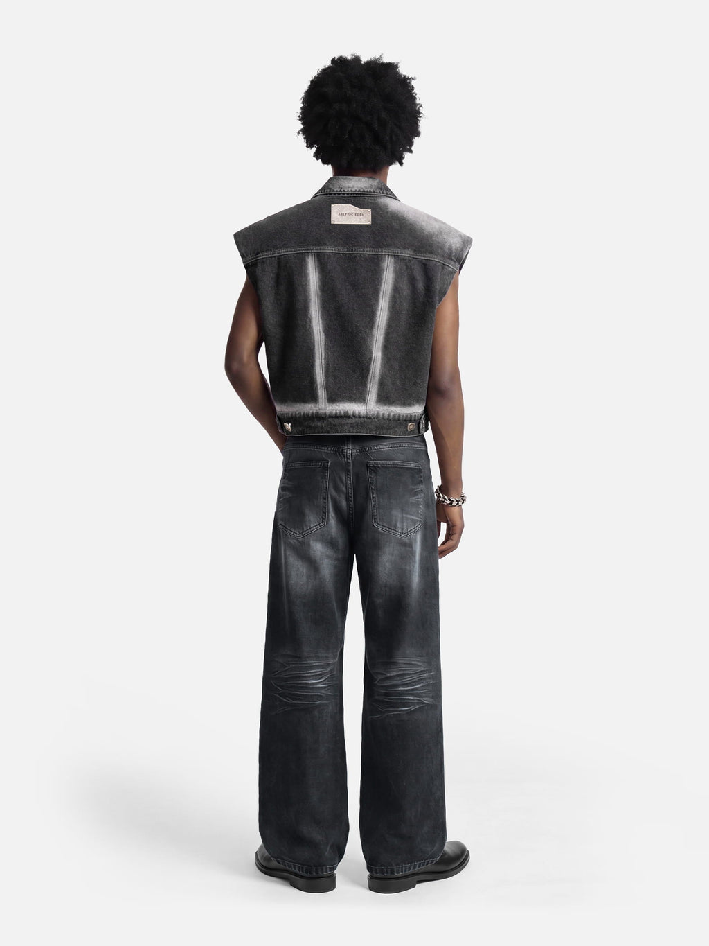 Aelfric Eden Super Boxy Washed Denim Vest