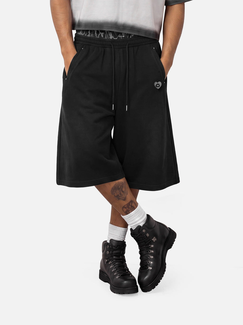Aelfric Eden Leopard Double Waist Longline Shorts