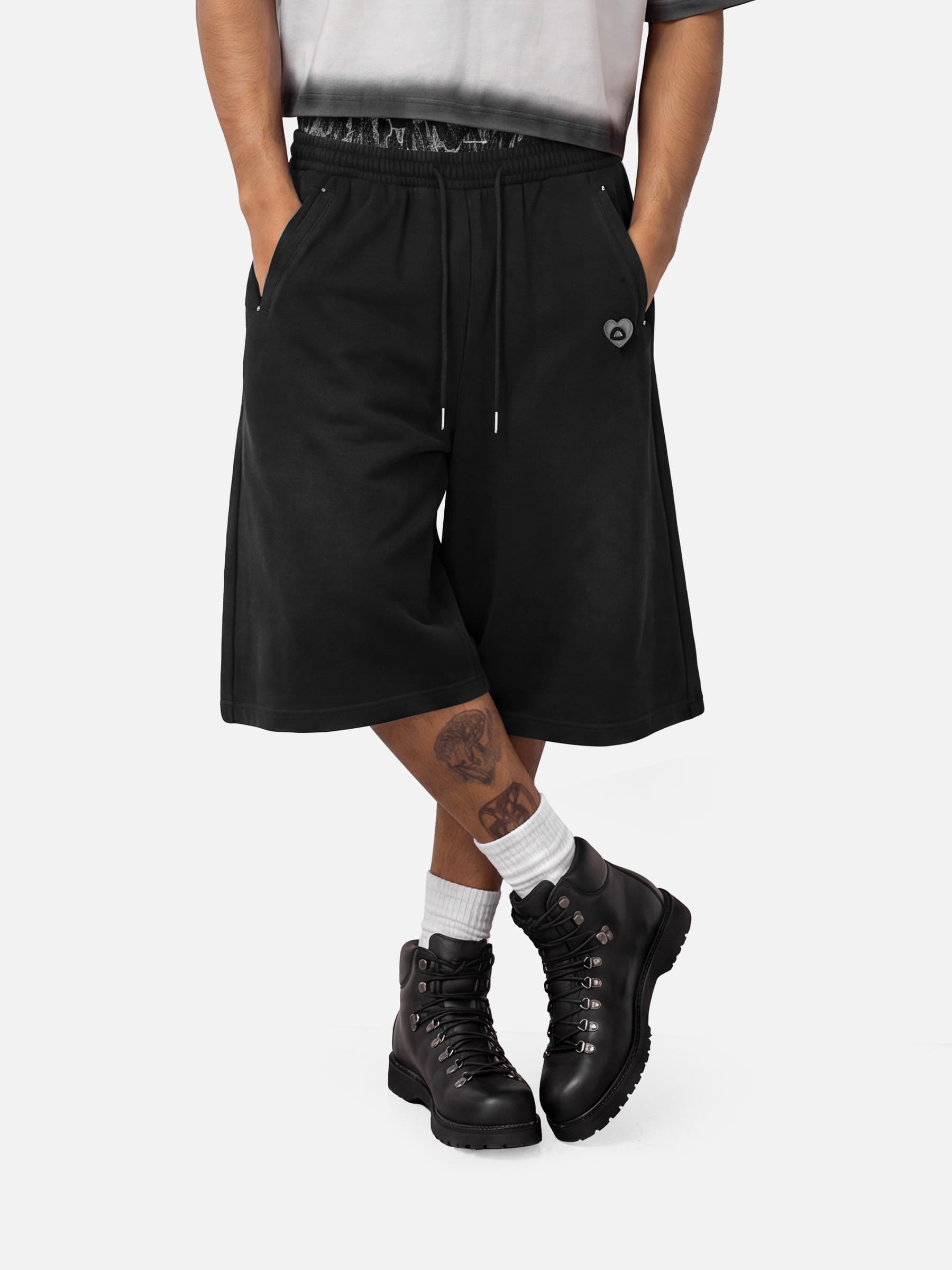 Aelfric Eden Leopard Double Waist Longline Shorts