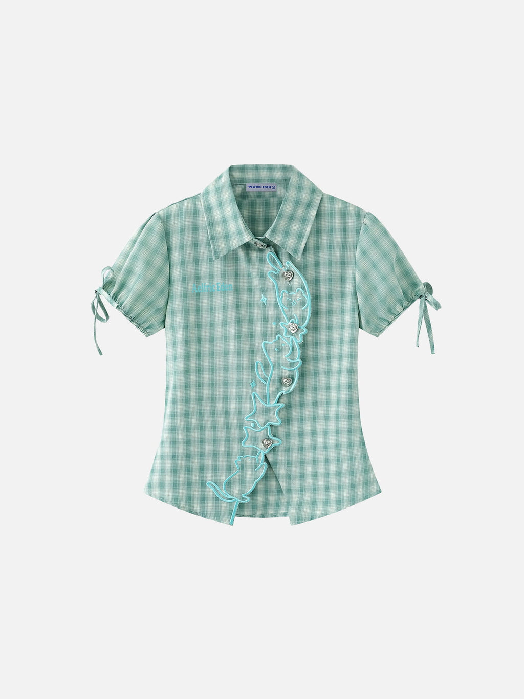 Aelfric Eden Plaid Cat Short Sleeve Shirt