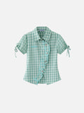 Aelfric Eden Plaid Cat Short Sleeve Shirt
