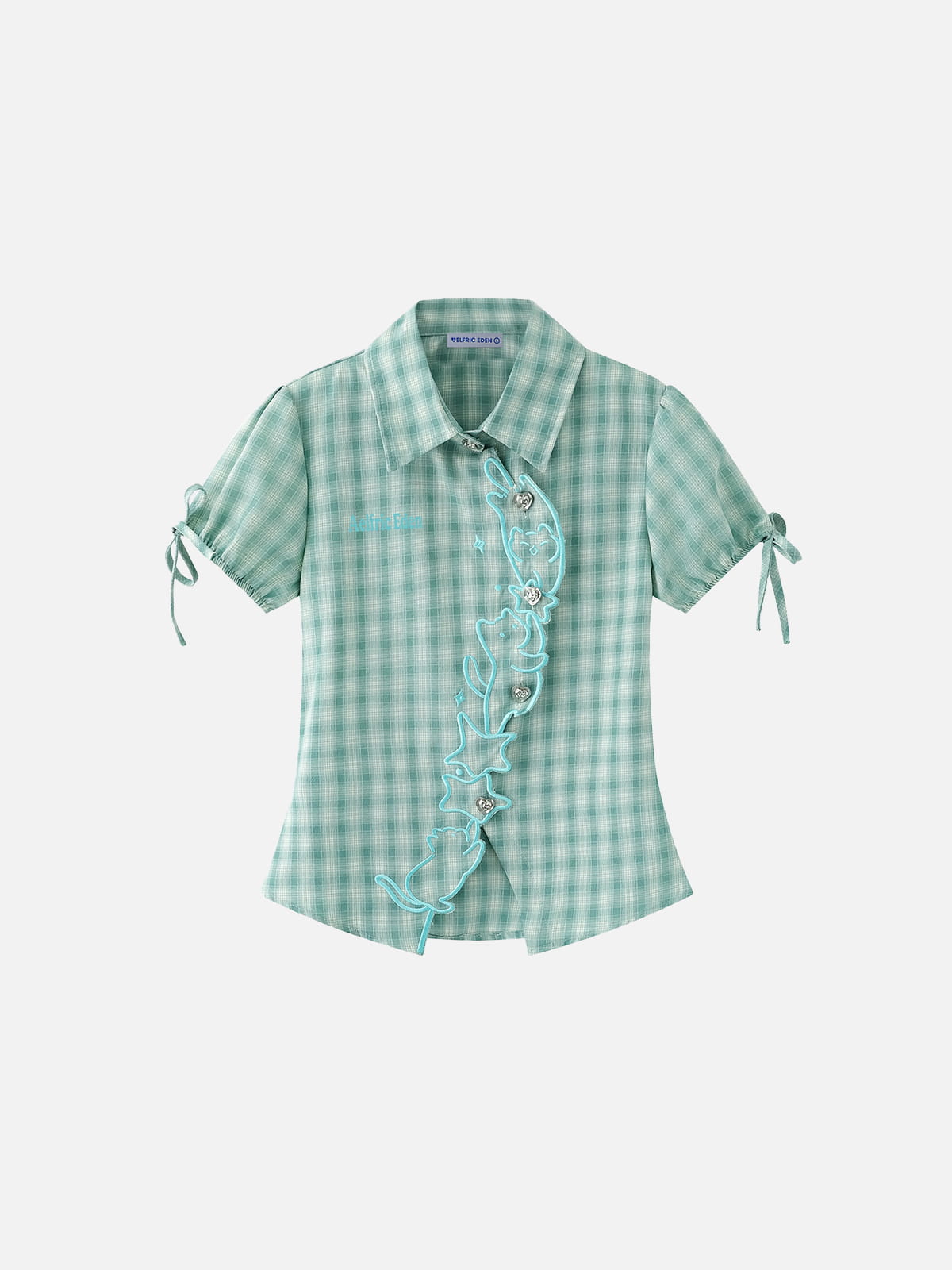 Aelfric Eden Plaid Cat Short Sleeve Shirt