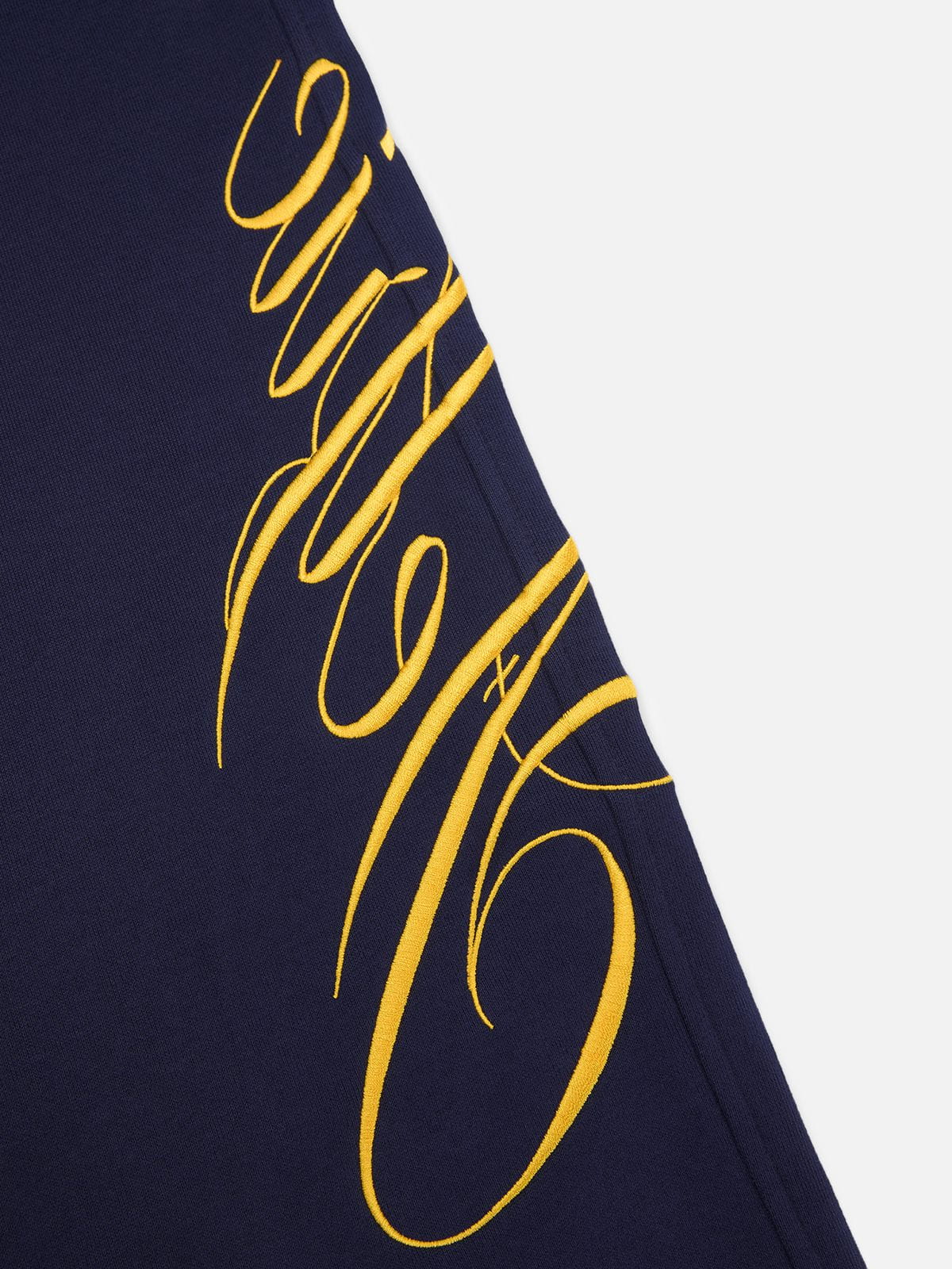 Aelfric Eden Boxy Script Embroidery Hoodie Sets