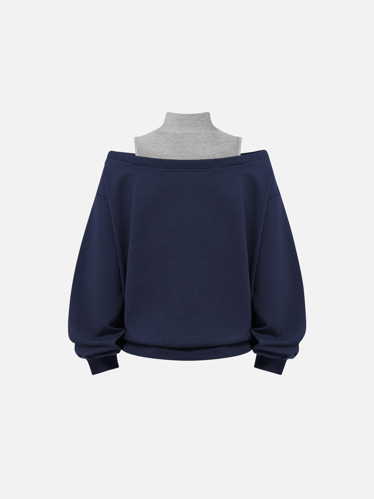 Aelfric Eden Boxy Layered Off-The-Shoulder Sweatshirt