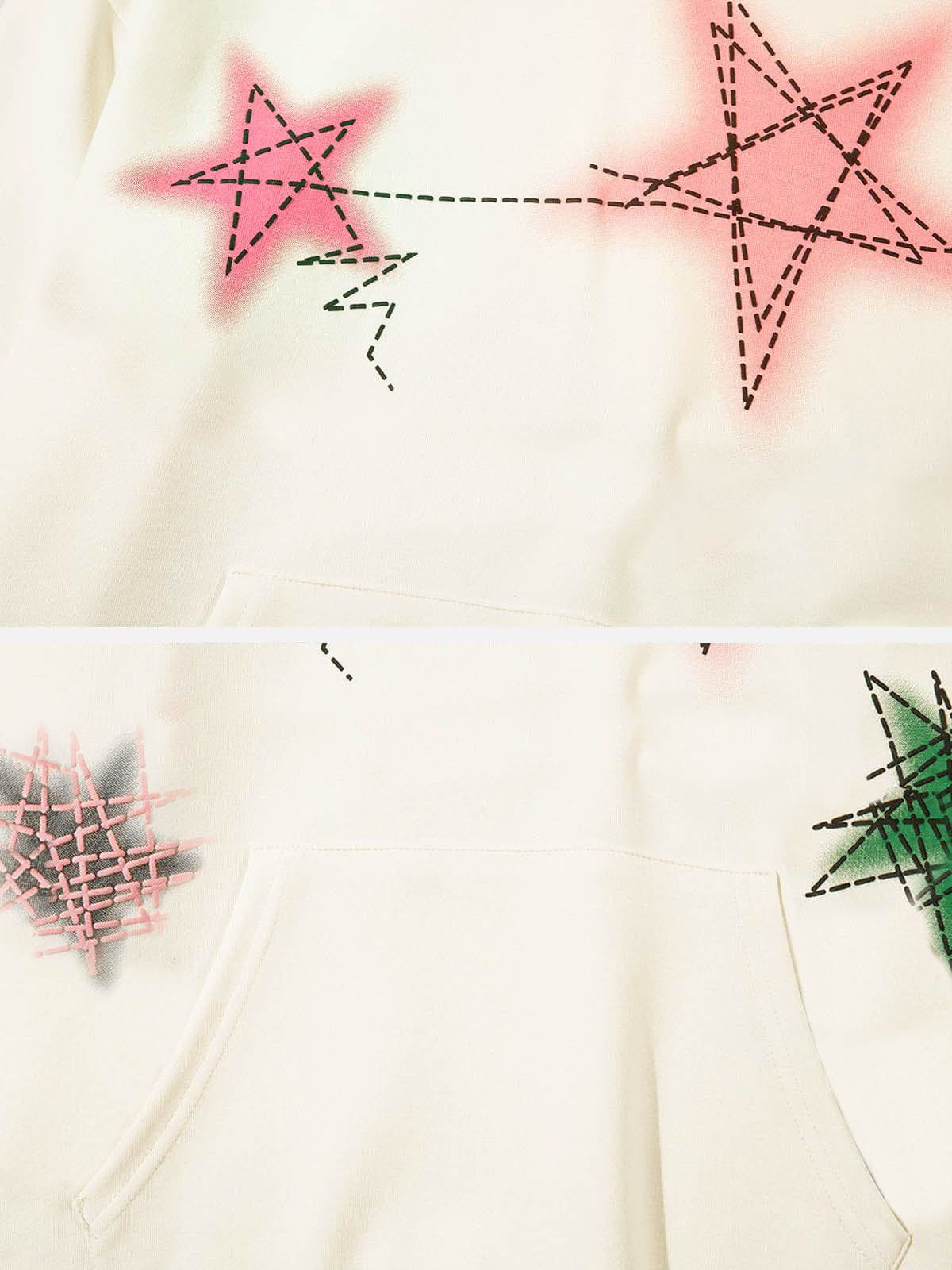 Aelfric Eden Graffiti Star Graphic Pullover Hoodie
