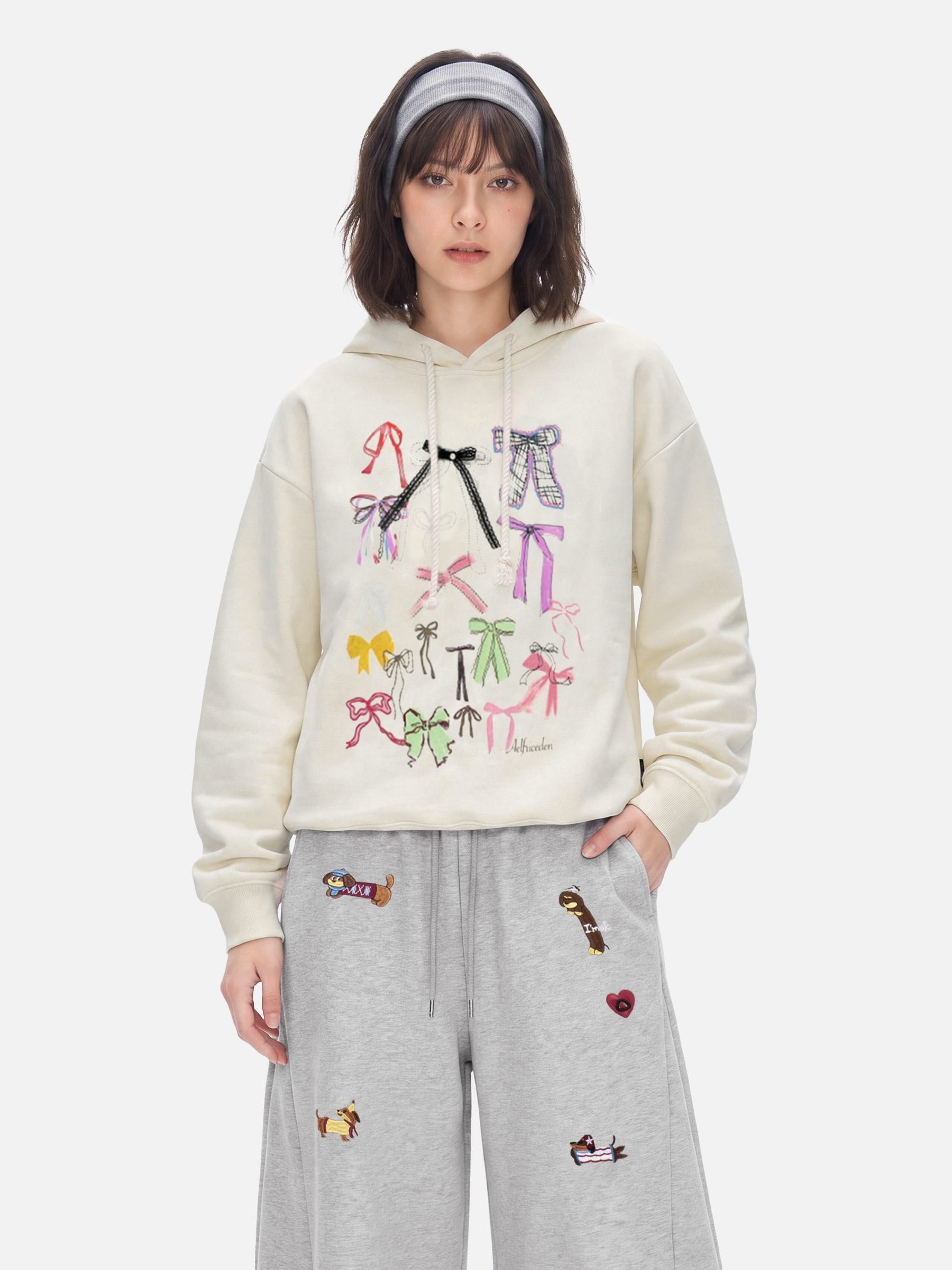 Aelfric Eden Oversized Bow Graphic Hoodie