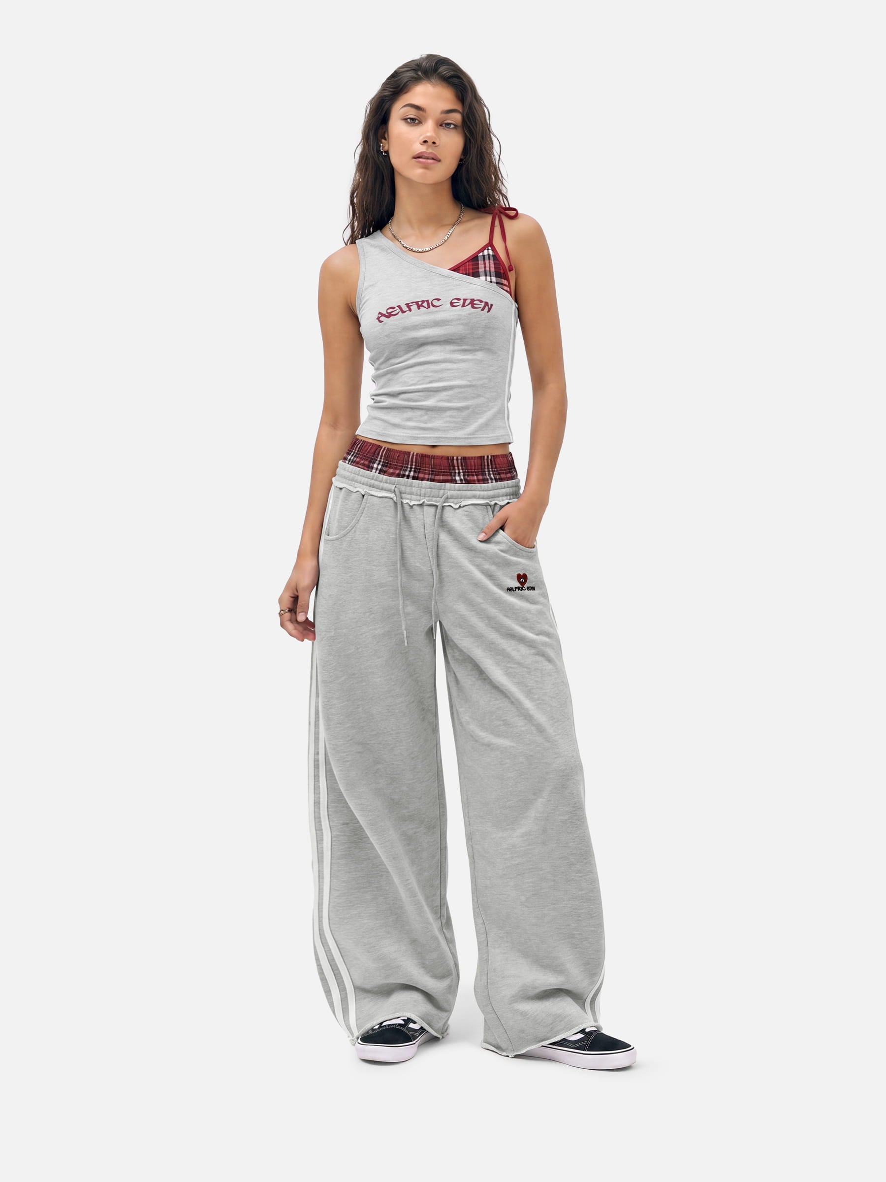 Aelfric Eden Plaid Layered Cami Top