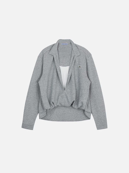 Aelfric Eden Deep V-Neck Layered Sweatshirt