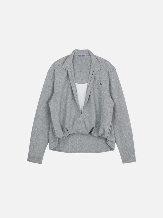 Aelfric Eden Deep V-Neck Layered Sweatshirt