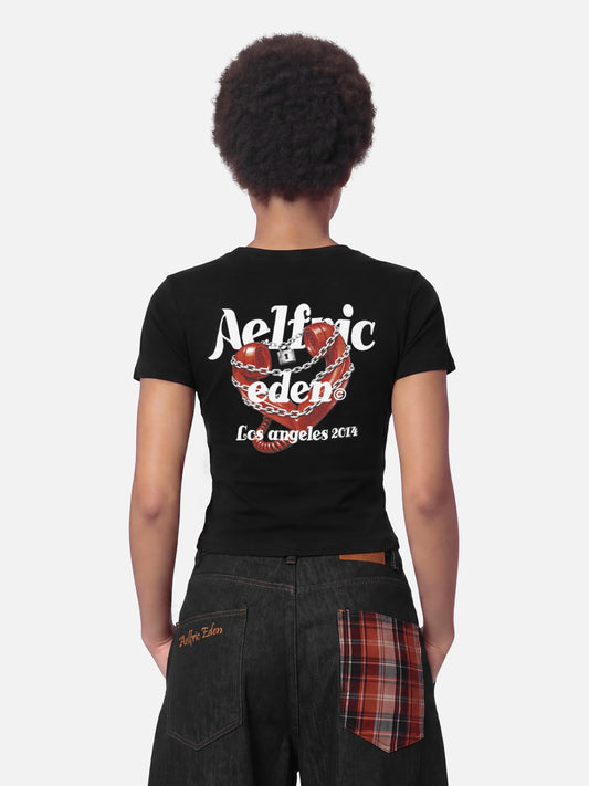 Aelfric Eden Chain Heart Graphic Baby Tee