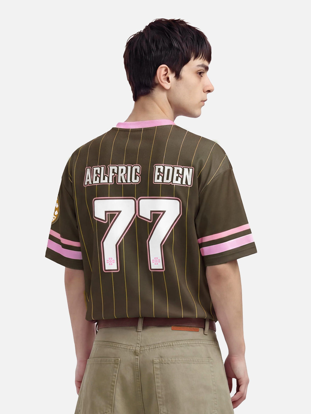 Aelfric Eden Boxy Pinstripe Jersey Tee