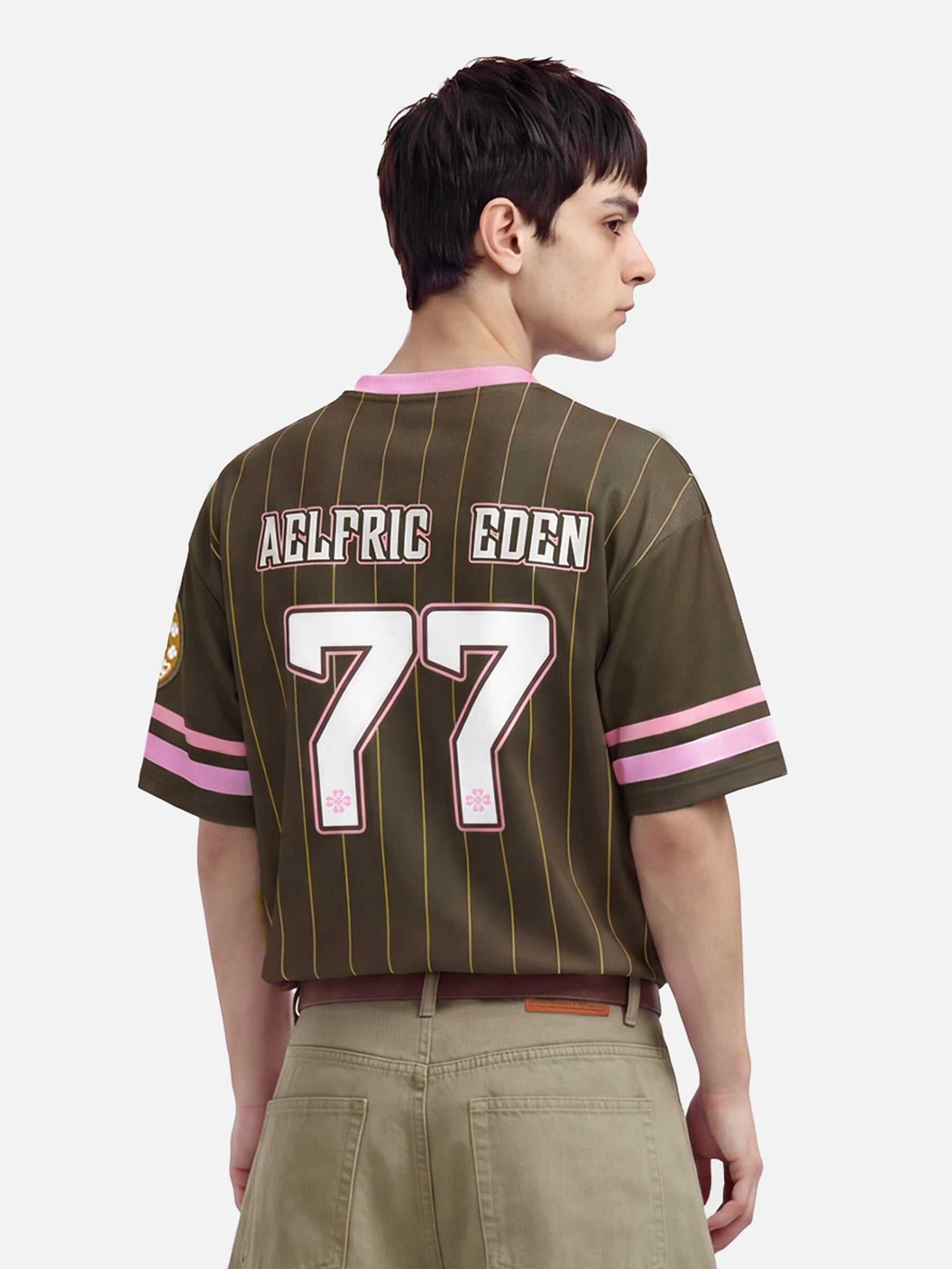 Aelfric Eden Boxy Pinstripe Jersey Tee