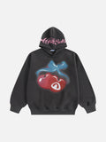 Aelfric Eden Oversized Cherry Pattern Pullover Hoodie