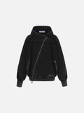 Aelfric Eden Washed Asymmetric Zip Up Hoodie