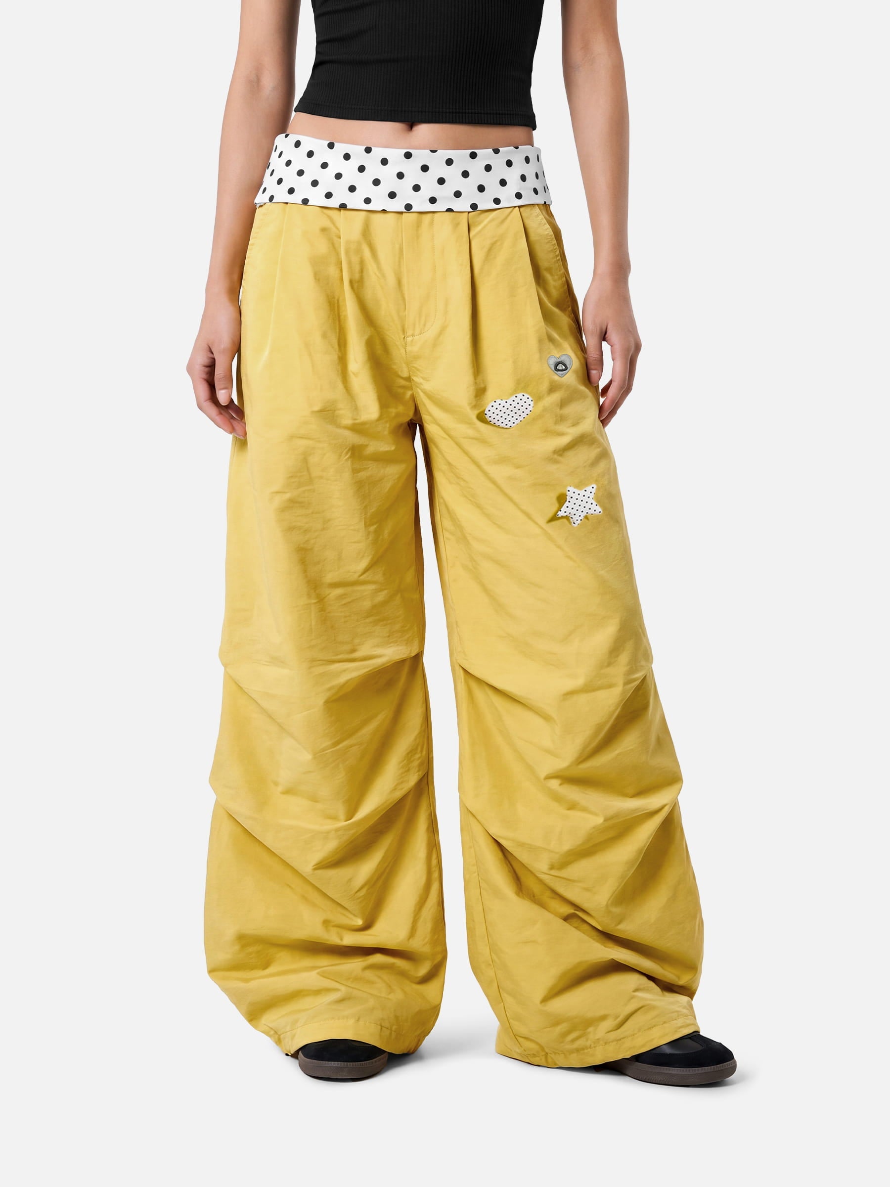 Aelfric Eden Polka Dot Waist Baggy Barrel Pants