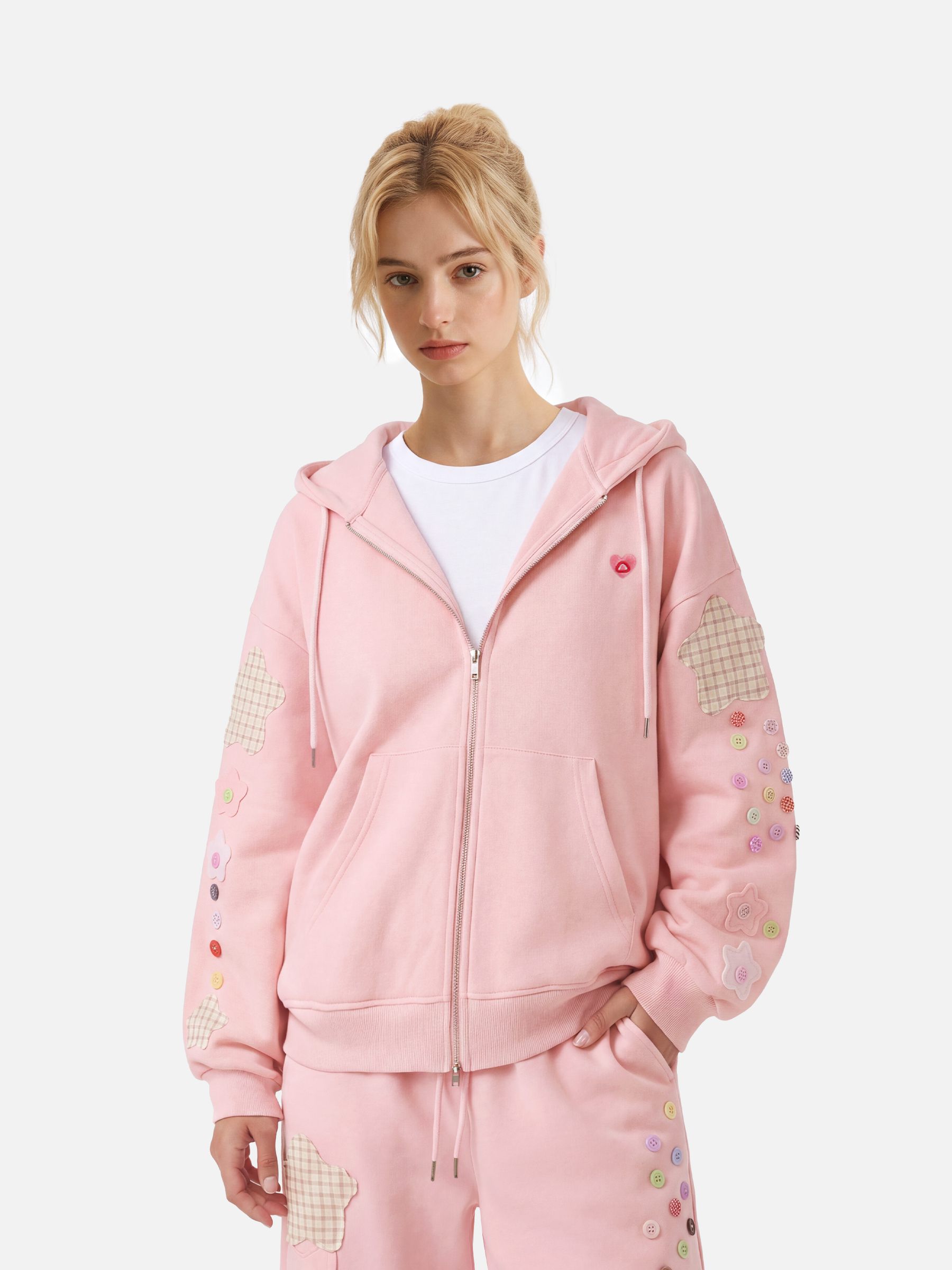 [Pre-Order] Aelfric Eden Star Patch Zip Up Hoodie