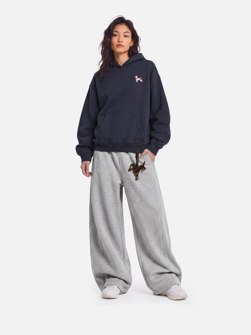 Aelfric Eden Oversized Cute Poodle Pullover Hoodie