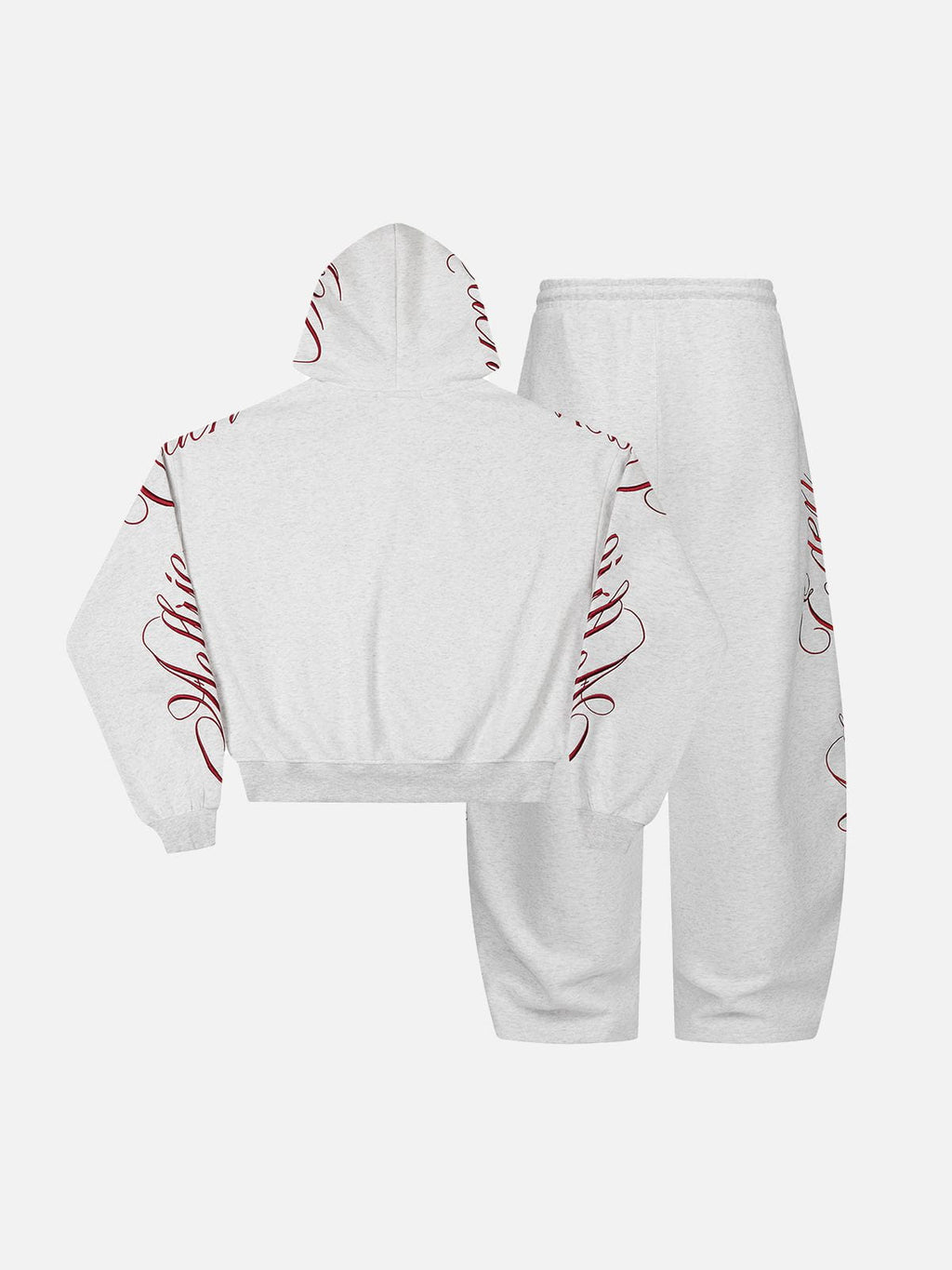 Aelfric Eden Boxy Script Embroidery Hoodie Sets