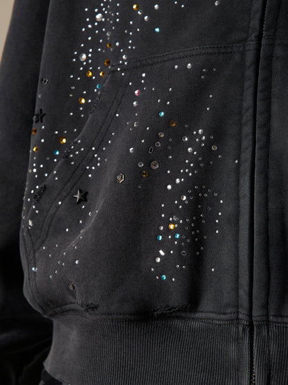 Aelfric Eden Rhinestone Regular Zip Up Hoodie