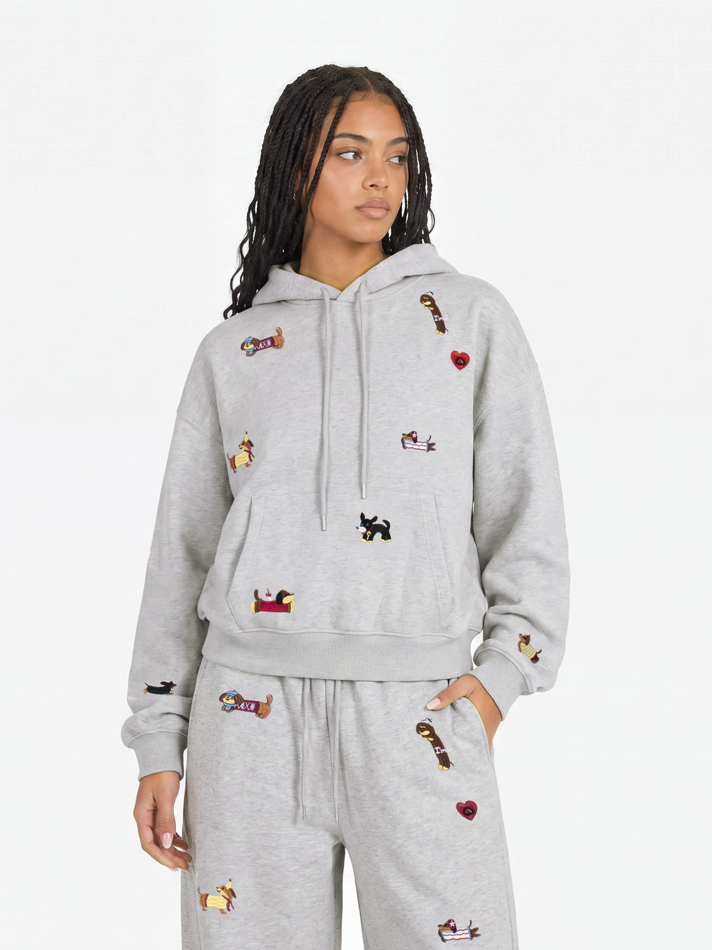 Aelfric Eden Boxy Dachshund Pullover Hoodie