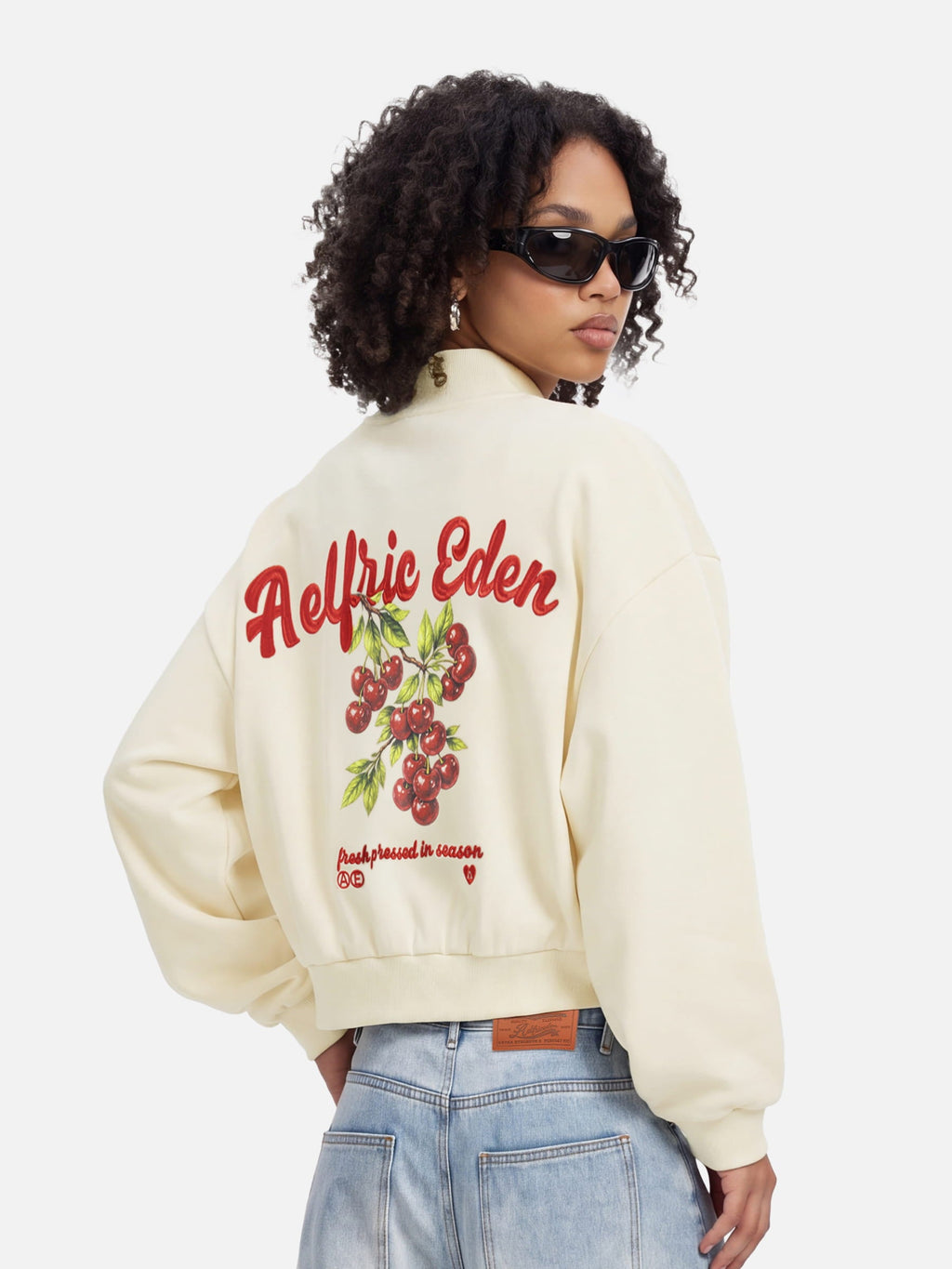 Aelfric Eden Boxy Cherry Graphic Jacket