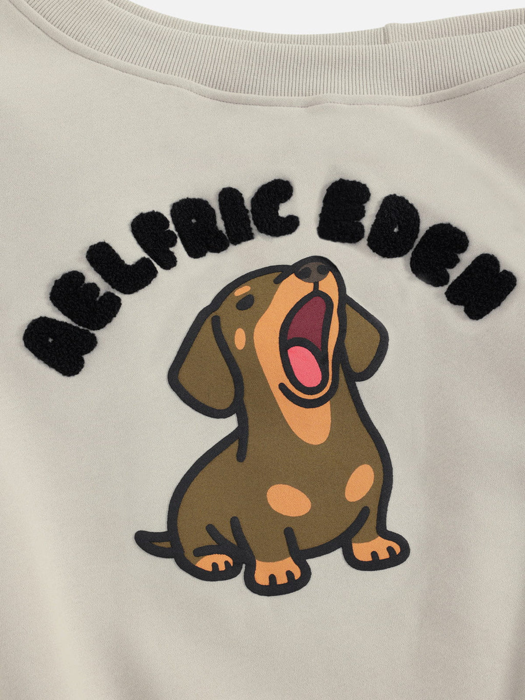Aelfric Eden Dachshund Off-The-Shoulder Sweatshirt