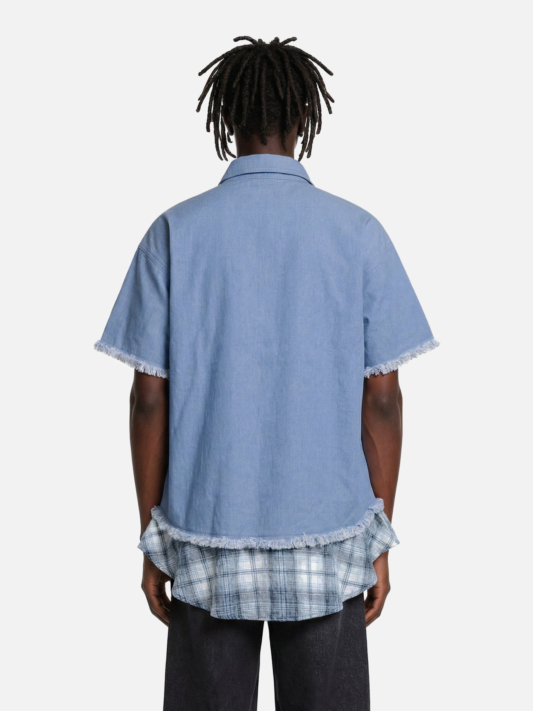 Aelfric Eden Denim Layered Short Sleeve Shirt