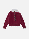 Aelfric Eden Tie Two Layer Sweater