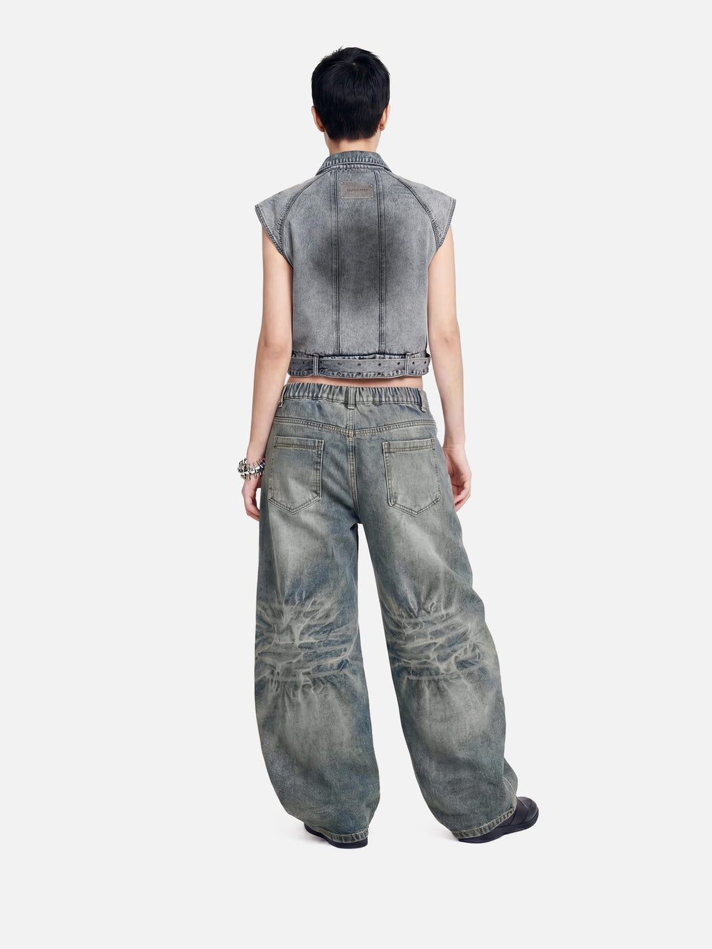 Aelfric Eden Super Boxy Fireman Clasp Denim Vest