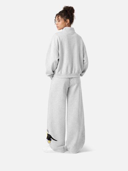 [Pre-Order] Aelfric Eden Dachshund Embroidery Quarter-Zip Sweatshirt