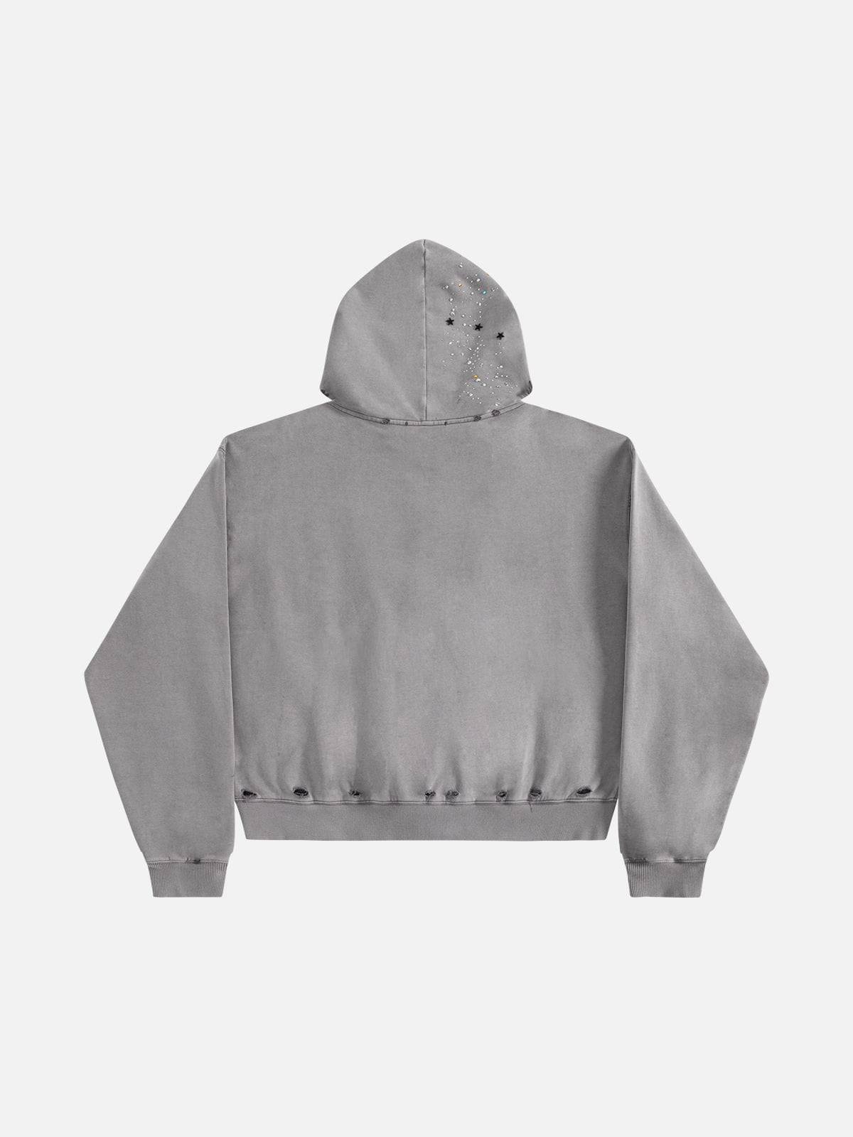 Aelfric Eden Rhinestone Regular Zip Up Hoodie