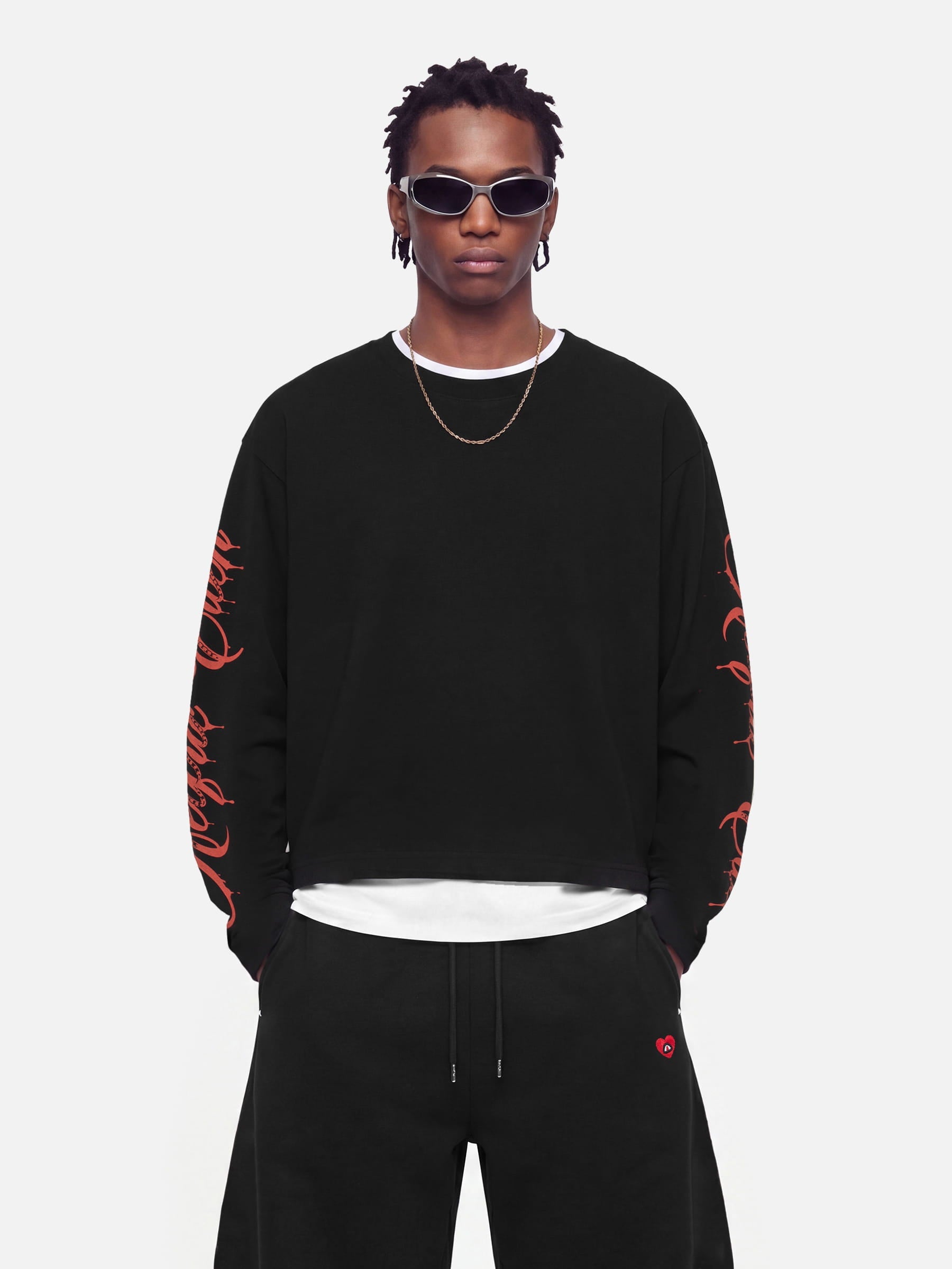 Aelfric Eden Boxy Script Long Sleeve Tee