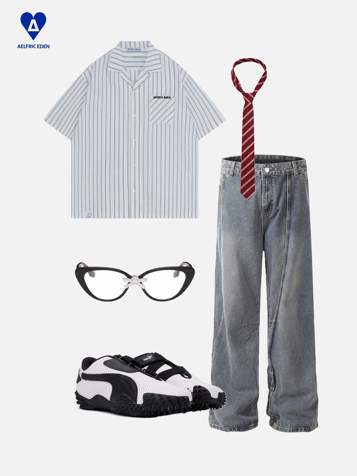 Angora Red Stripe Necktie