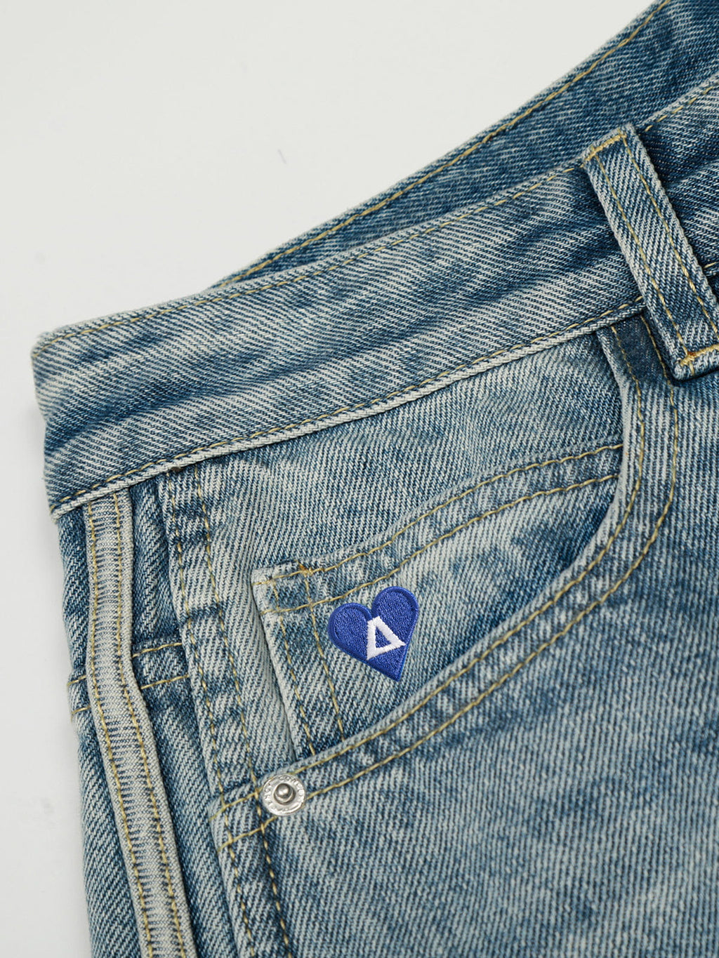 Aelfric Eden Stripe Whiskering Baggy Barrel Jeans