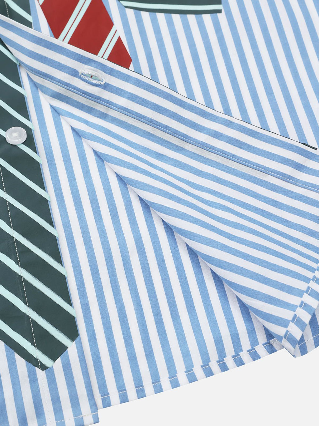 Aelfric Eden Necktie Graphic Stripe Long Sleeve Shirt