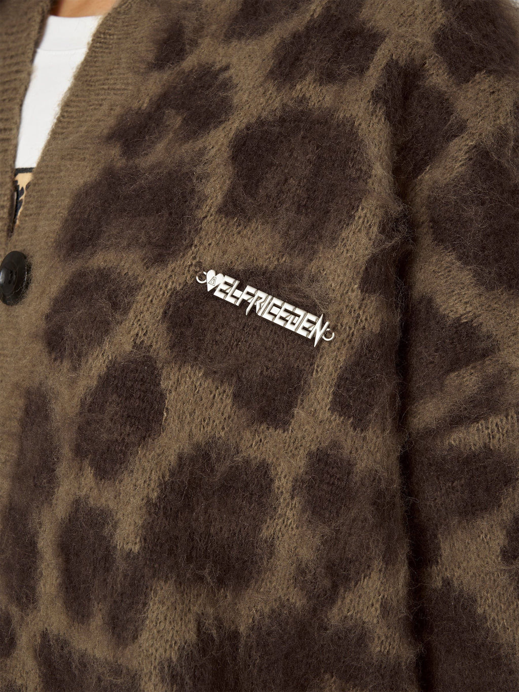 Aelfric Eden Leopard Graphic Cardigan